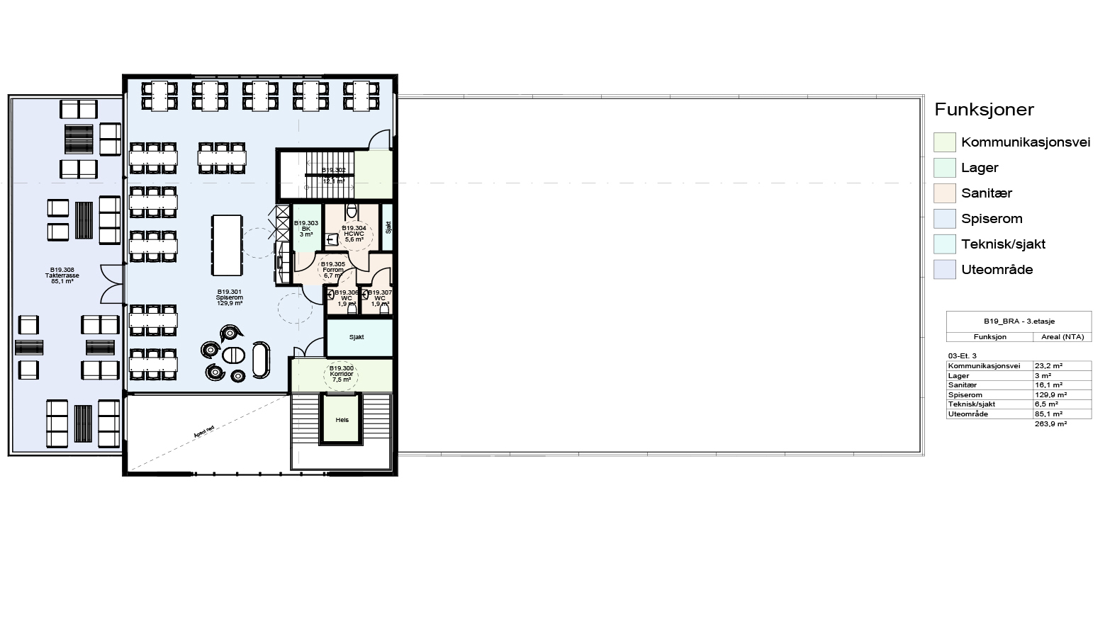 Plantegning 3 etasje